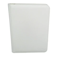 Ultra Pro - Vivid 9-Pocket Zippered PRO-Binder - white